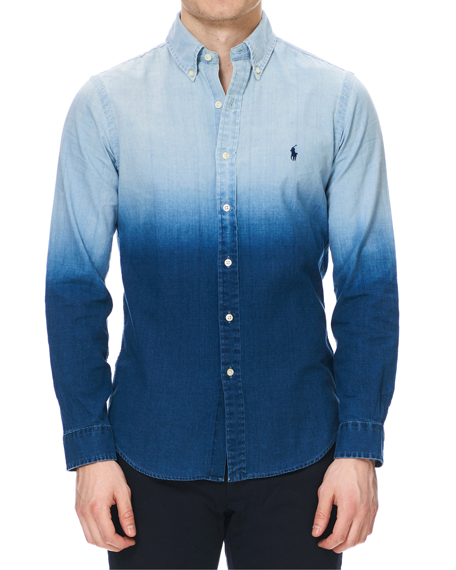 Herr | Skjortor | Polo Ralph Lauren | Slim Fit Dip Dye Shirt Blue