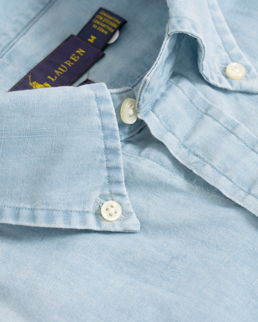 Herr | Skjortor | Polo Ralph Lauren | Slim Fit Dip Dye Shirt Blue