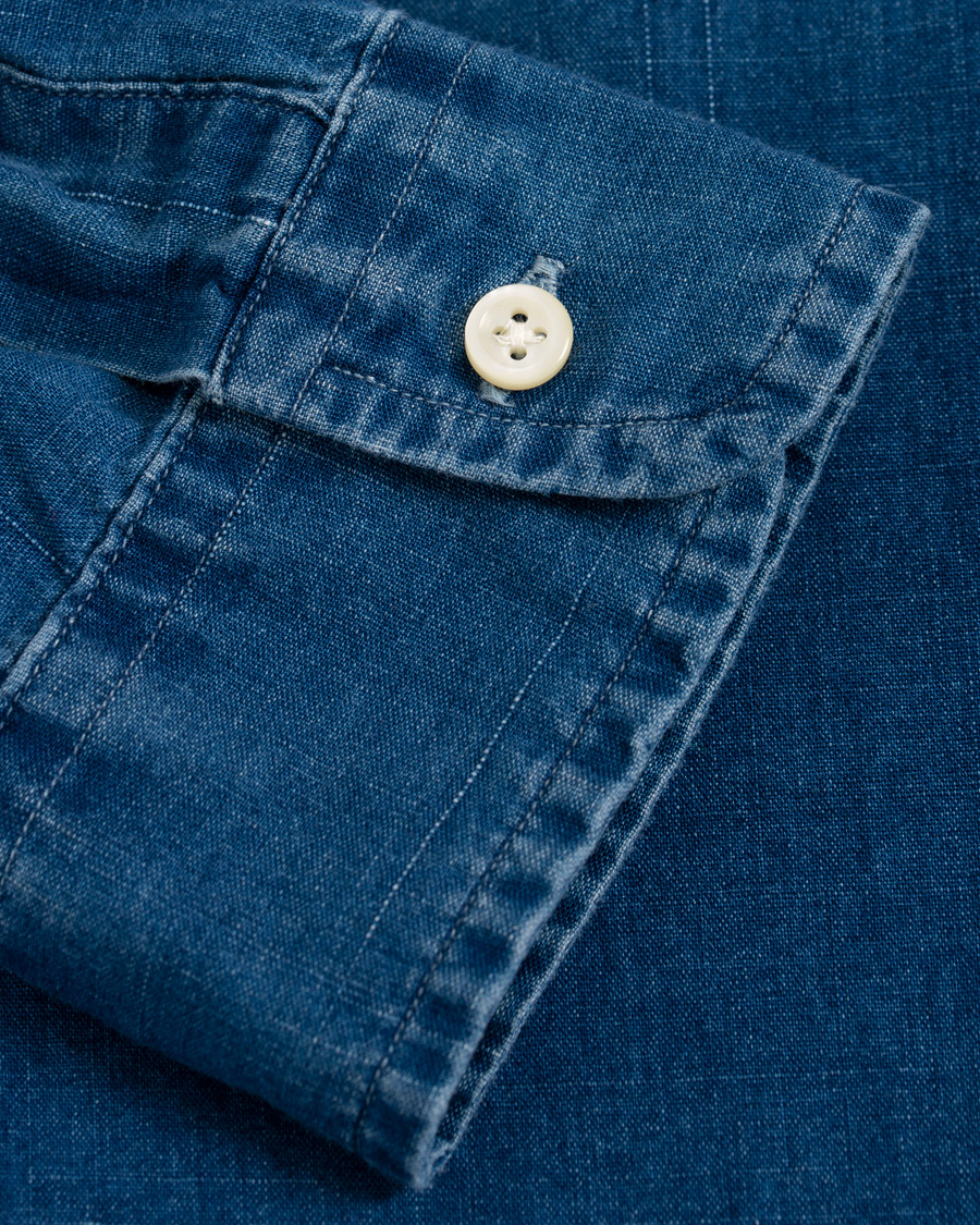 Herr | Skjortor | Polo Ralph Lauren | Slim Fit Dip Dye Shirt Blue