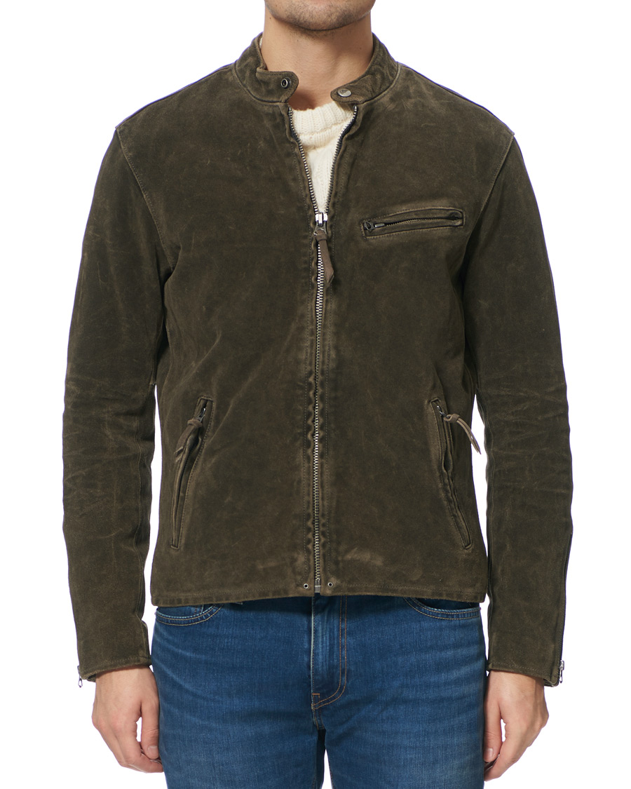 Herr | Jackor | Polo Ralph Lauren | Cafe Racer Suede Jacket Grey