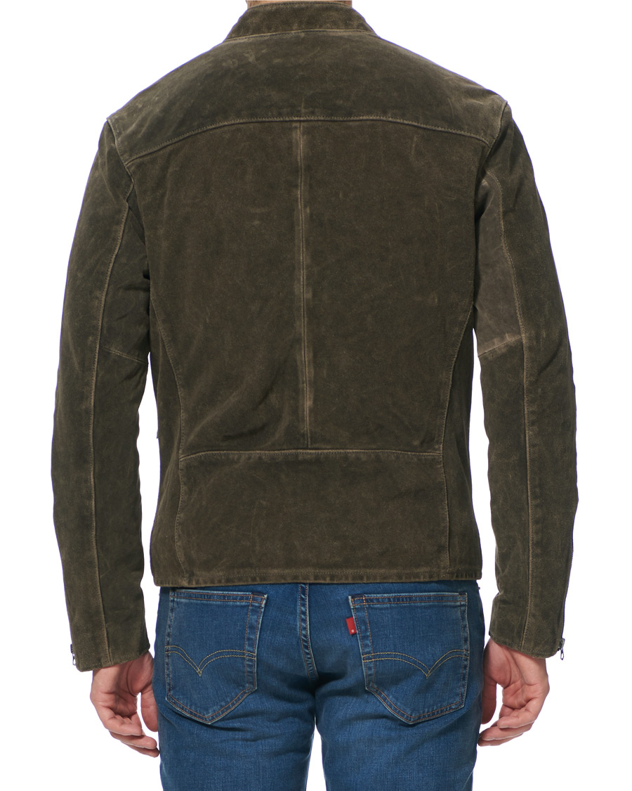 Herr | Jackor | Polo Ralph Lauren | Cafe Racer Suede Jacket Grey