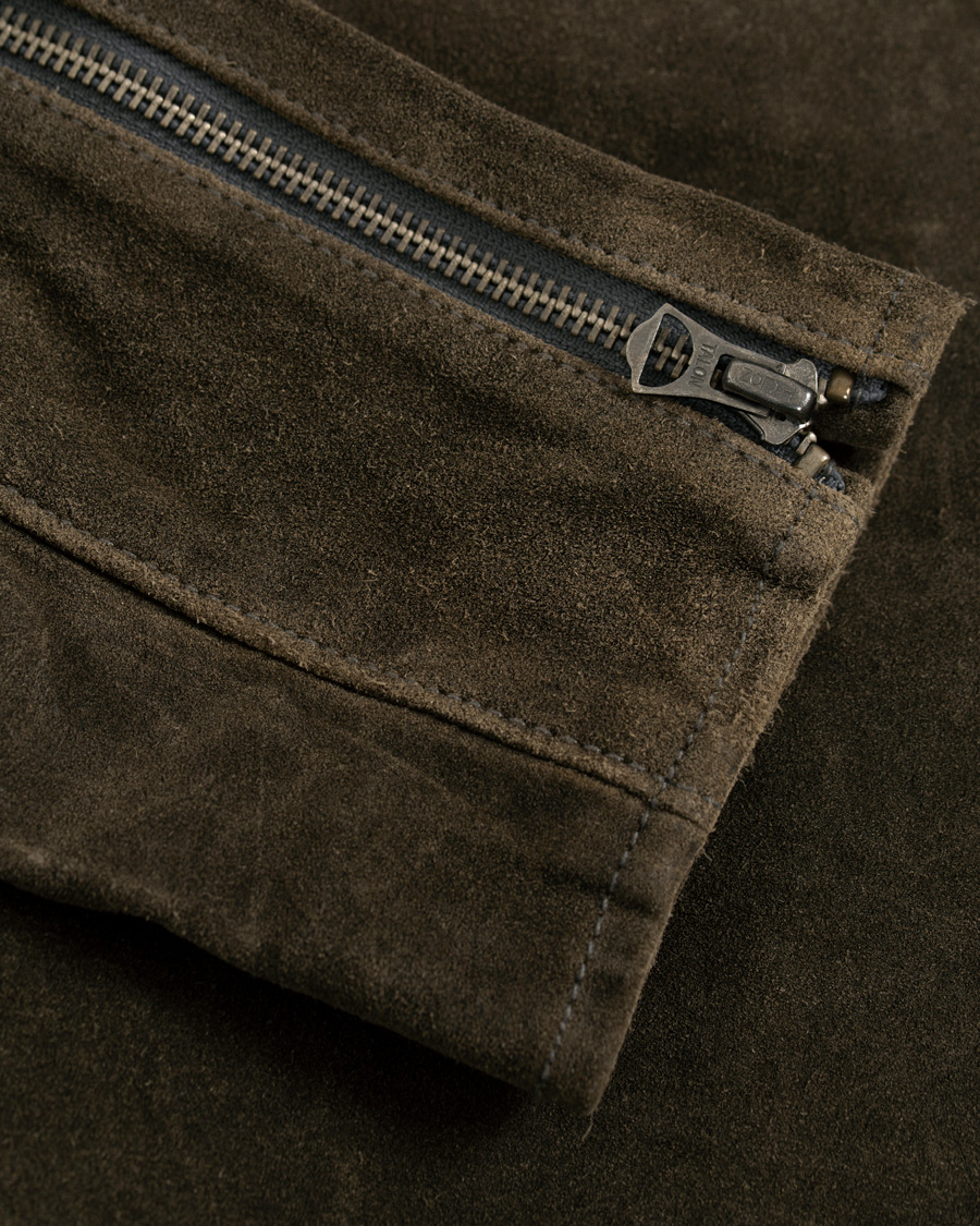 Herr | Jackor | Polo Ralph Lauren | Cafe Racer Suede Jacket Grey