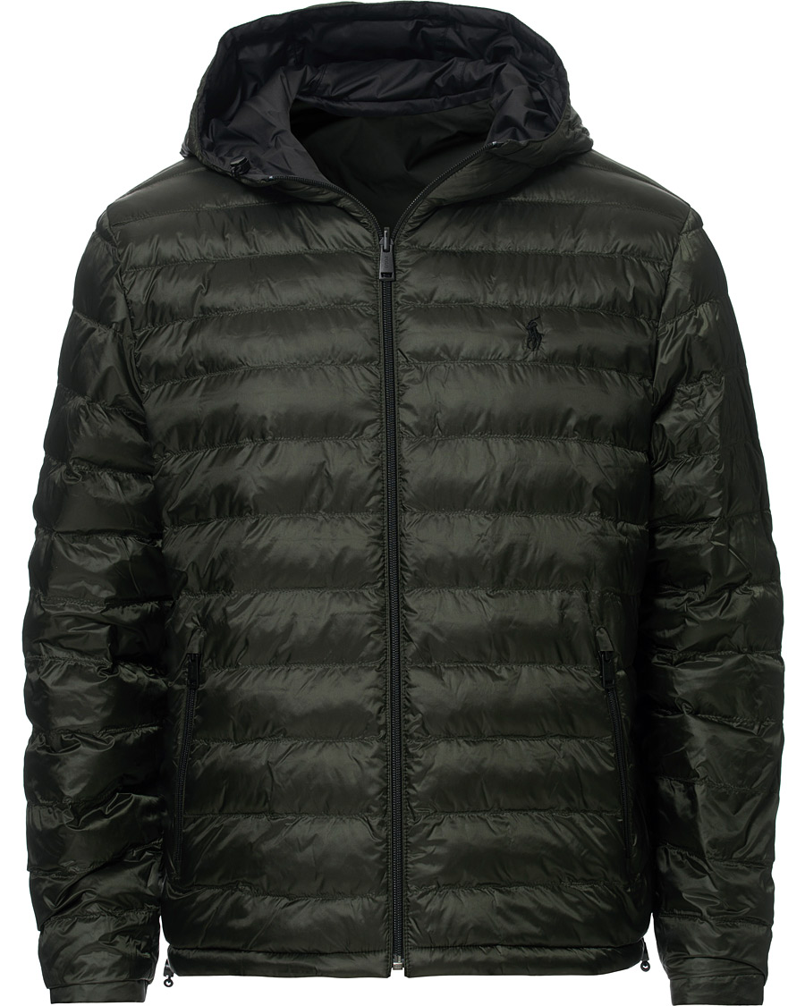 Herr | Jackor | Polo Ralph Lauren | Reversible Down High Gloss Jacket Black/Olive