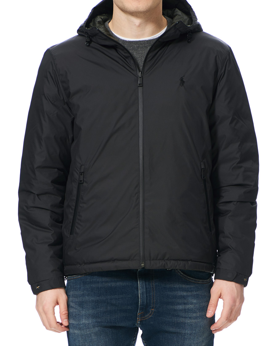 Herr | Jackor | Polo Ralph Lauren | Reversible Down High Gloss Jacket Black/Olive