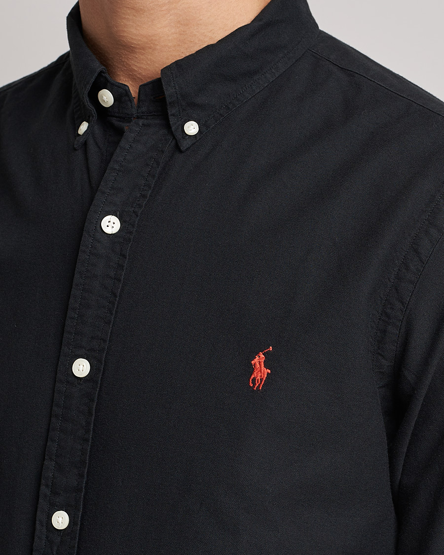 Herr | Skjortor | Polo Ralph Lauren | Slim Fit Garment Dyed Oxford Shirt Polo Black