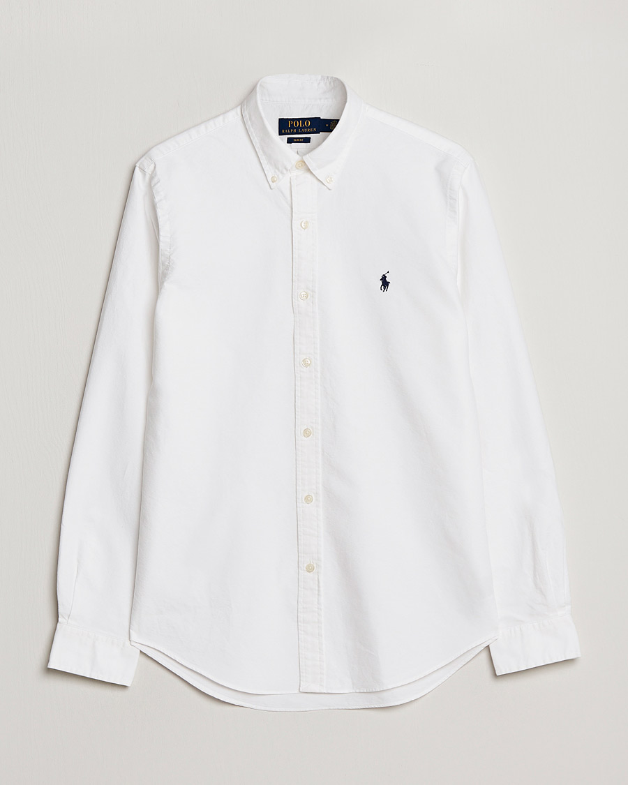 Herr | Skjortor | Polo Ralph Lauren | Slim Fit Garment Dyed Oxford Shirt White