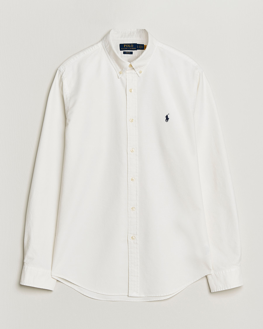 Herr | Skjortor | Polo Ralph Lauren | Slim Fit Garment Dyed Oxford Shirt White