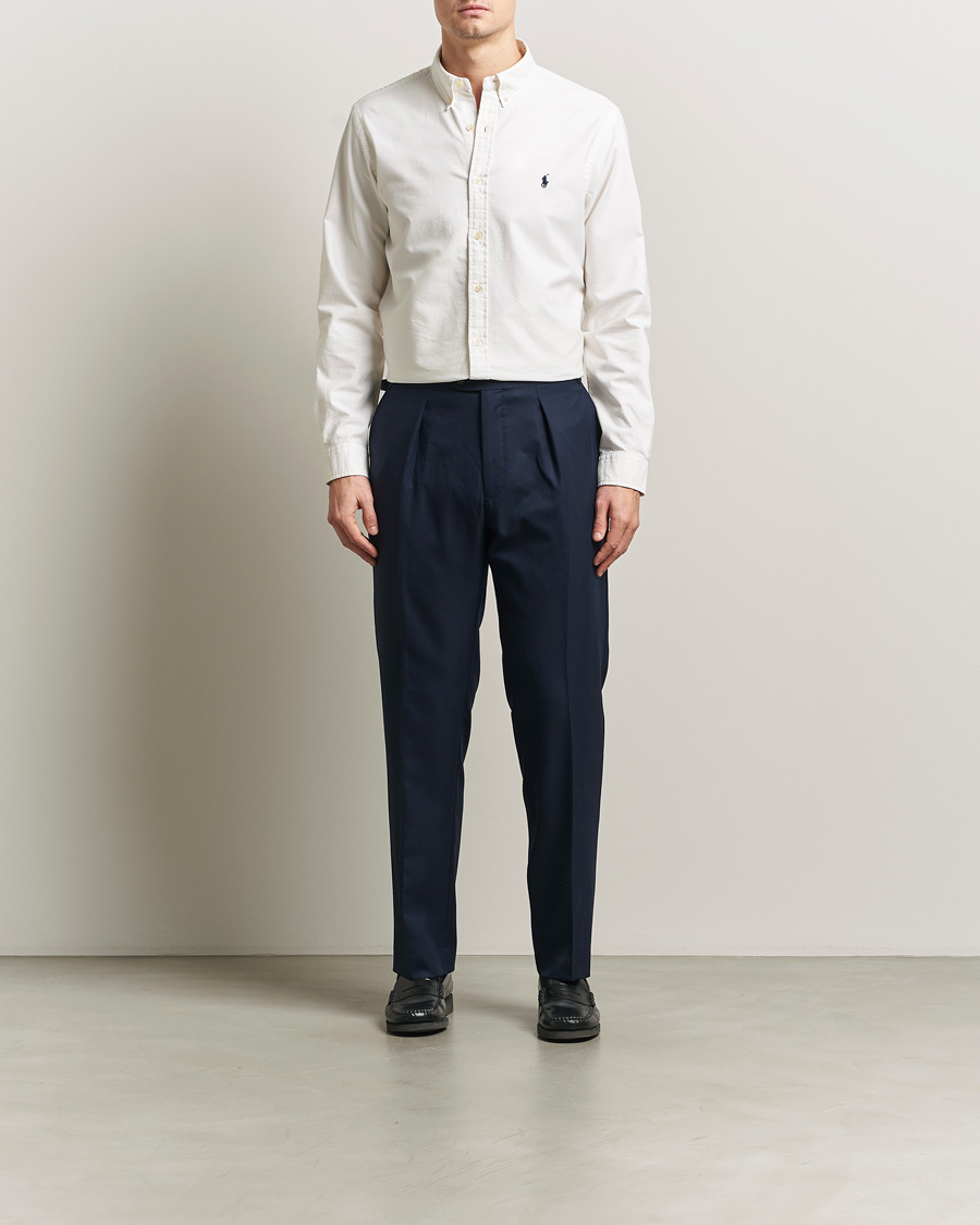 Herr | Skjortor | Polo Ralph Lauren | Slim Fit Garment Dyed Oxford Shirt White