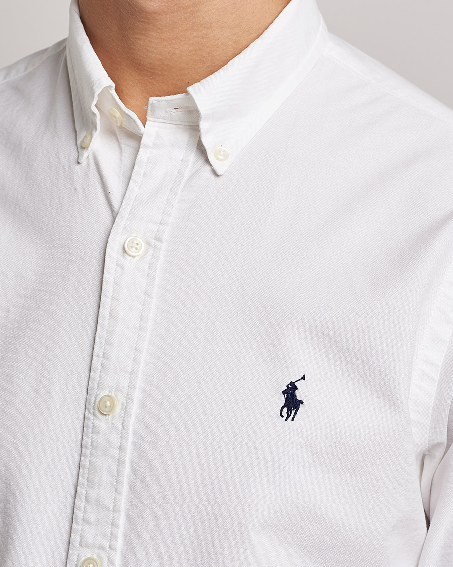 Herr | Skjortor | Polo Ralph Lauren | Slim Fit Garment Dyed Oxford Shirt White