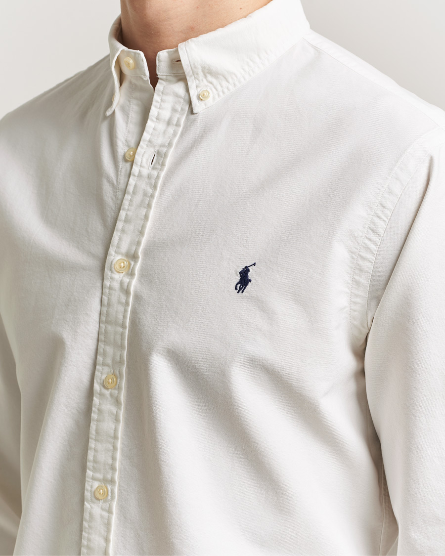 Herr | Skjortor | Polo Ralph Lauren | Slim Fit Garment Dyed Oxford Shirt White