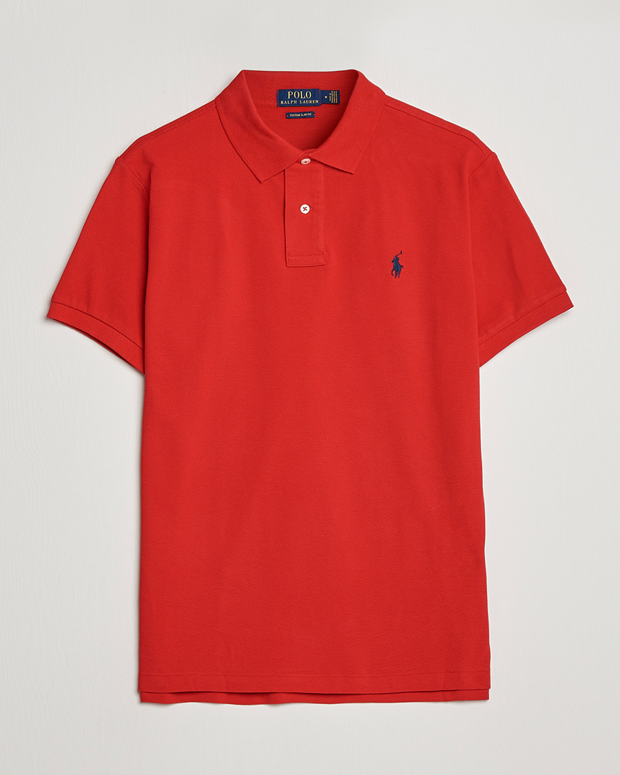Herr | Pikéer | Polo Ralph Lauren | Custom Slim Fit Polo Red