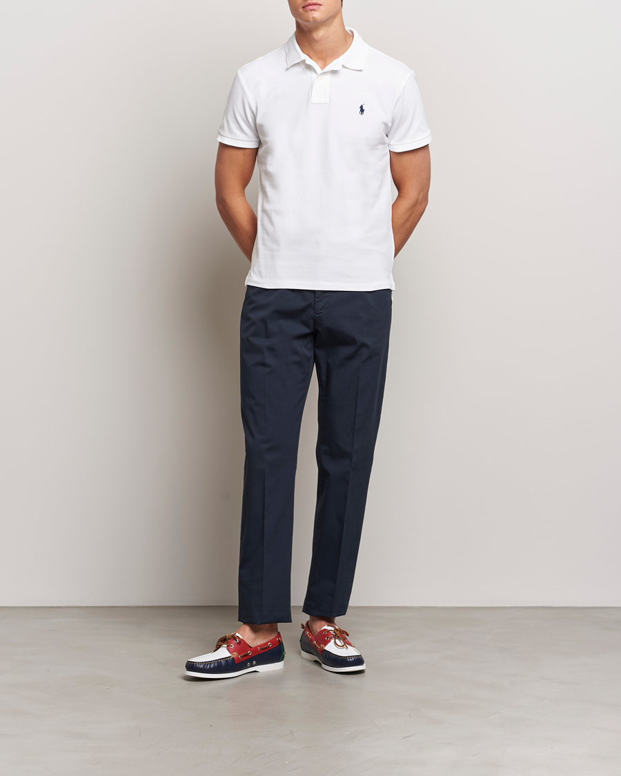 Herr | Pikéer | Polo Ralph Lauren | Custom Slim Fit Polo White