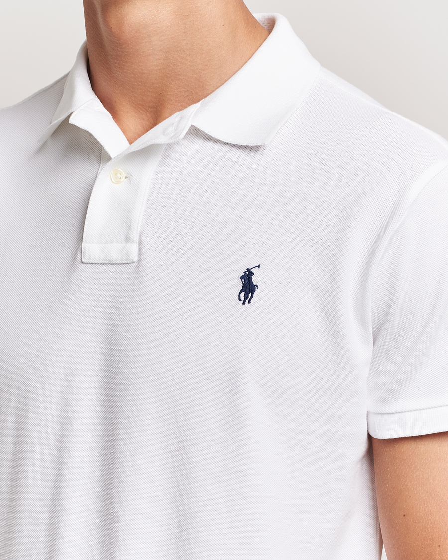 Herr | Pikéer | Polo Ralph Lauren | Custom Slim Fit Polo White