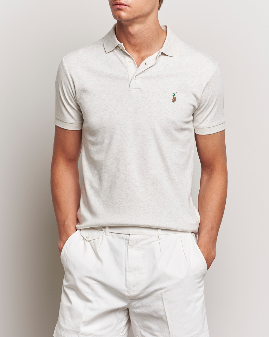 Herr | Pikéer | Polo Ralph Lauren | Slim Fit Pima Cotton Polo Polo State Heather