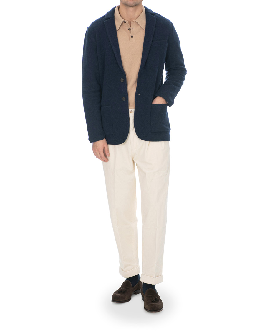 Herr | Byxor | Polo Ralph Lauren | Corduroy Pleated Turn Up Pants Andover Cream