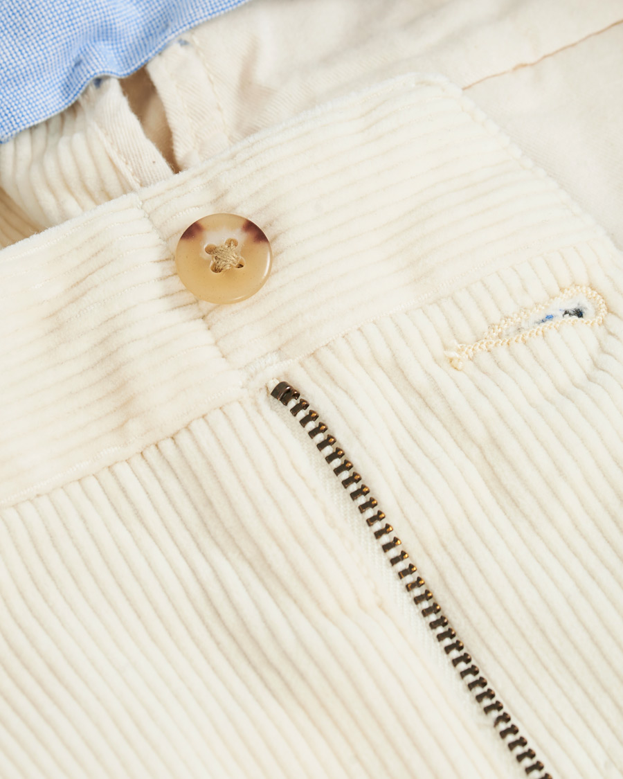 Herr | Byxor | Polo Ralph Lauren | Corduroy Pleated Turn Up Pants Andover Cream
