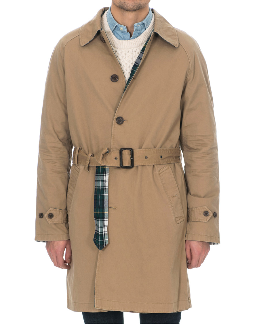 Herr | Jackor | Polo Ralph Lauren | Reversible Trench Coat Desert Khaki/Gordon Tartan