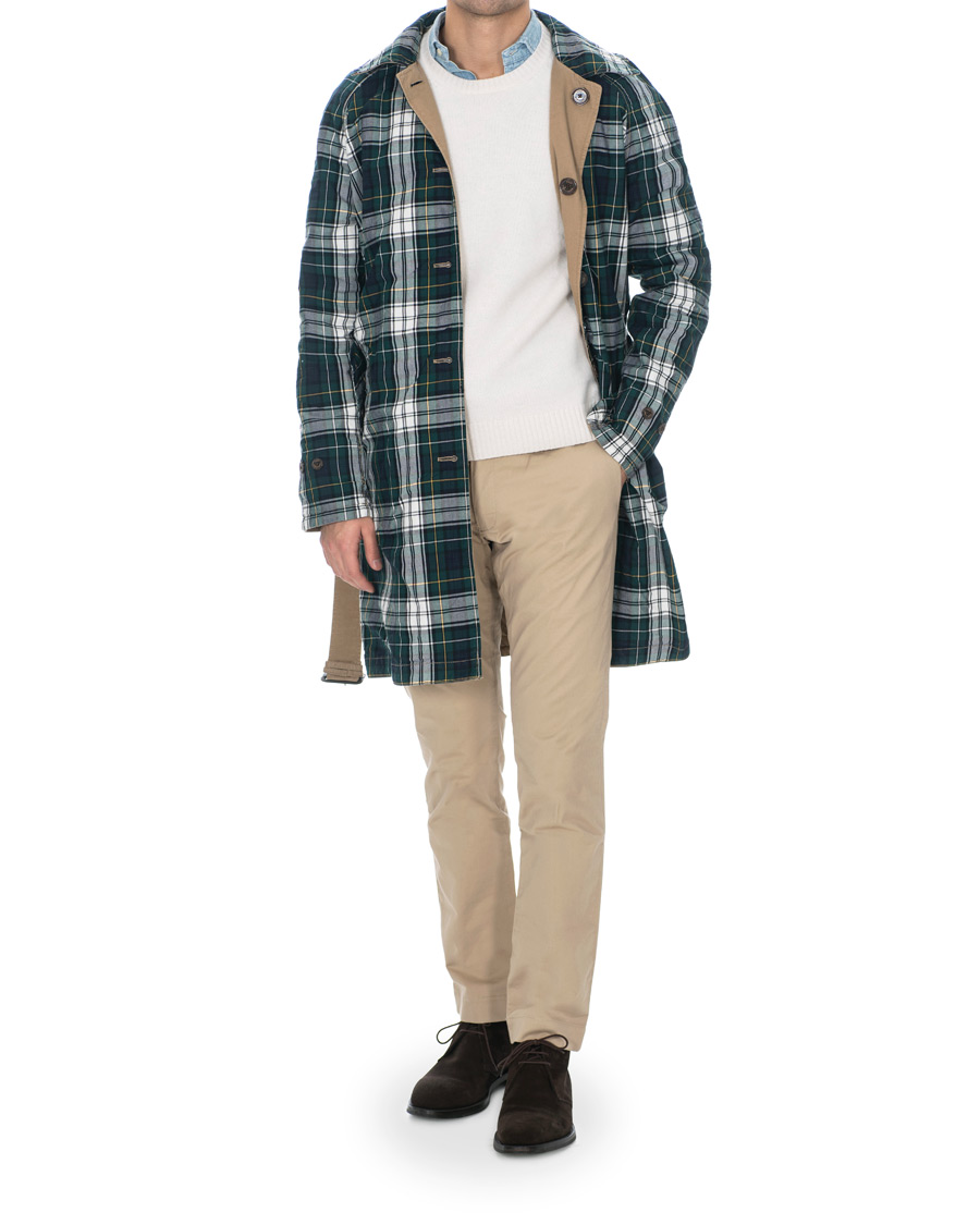Herr | Jackor | Polo Ralph Lauren | Reversible Trench Coat Desert Khaki/Gordon Tartan