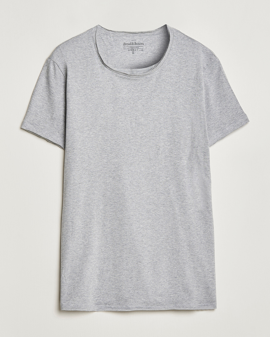 Herr | T-Shirts | Bread & Boxers | Crew Neck Relaxed Grey Melange