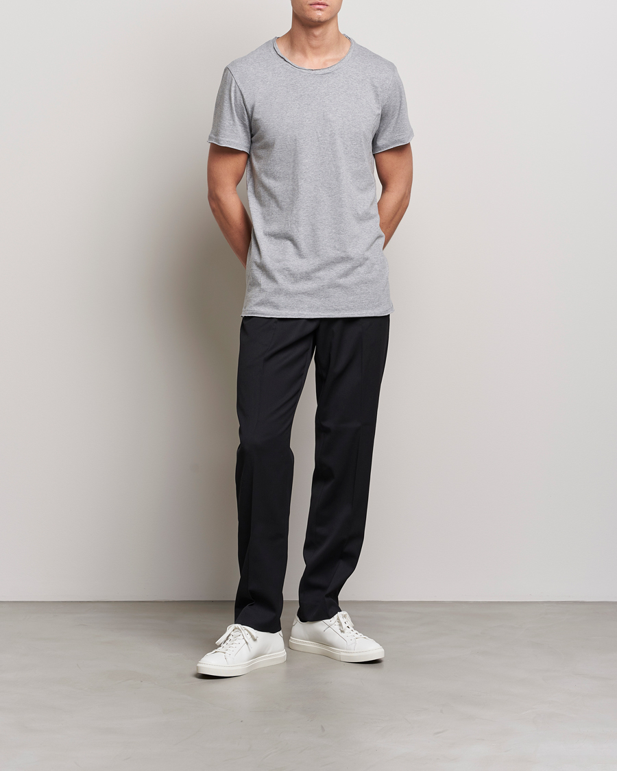 Herr | T-Shirts | Bread & Boxers | Crew Neck Relaxed Grey Melange
