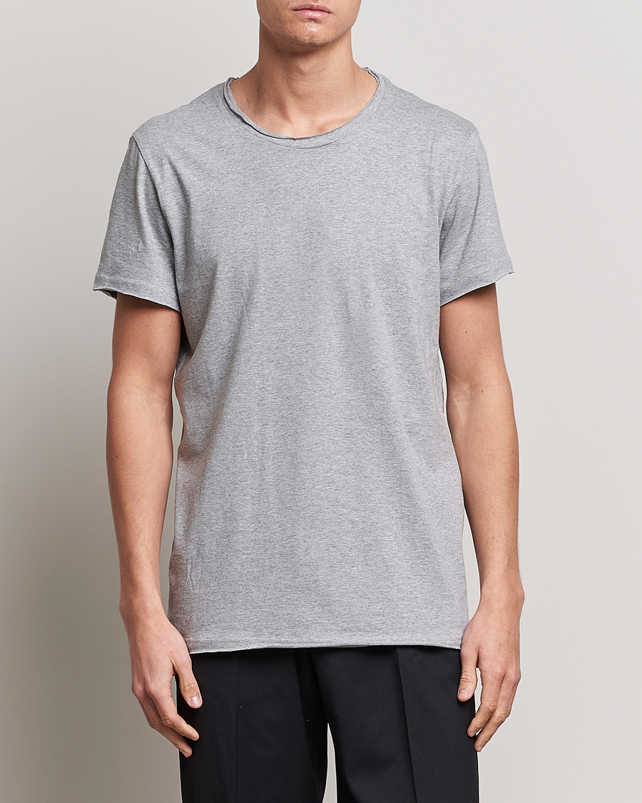 Herr | Kortärmade t-shirts | Bread & Boxers | Crew Neck Relaxed Grey Melange