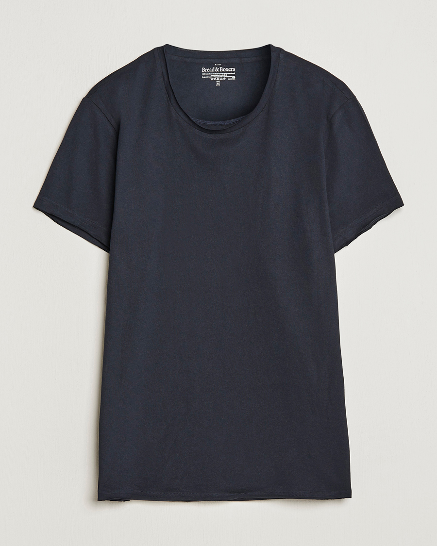 Herr | T-Shirts | Bread & Boxers | Crew Neck Relaxed Dark Navy