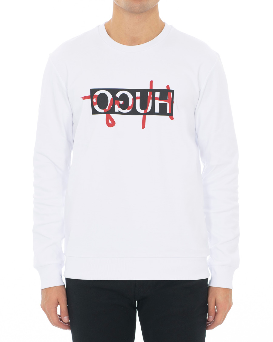 Herr | Tröjor | HUGO | Dicago Logo Sweatshirt White