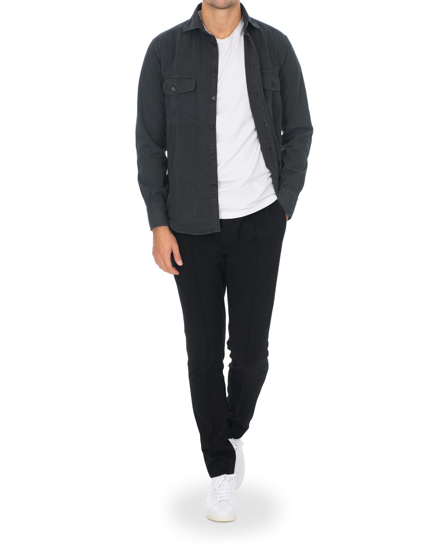 Herr | Byxor | HUGO | Zennet Drawstring Trousers Black