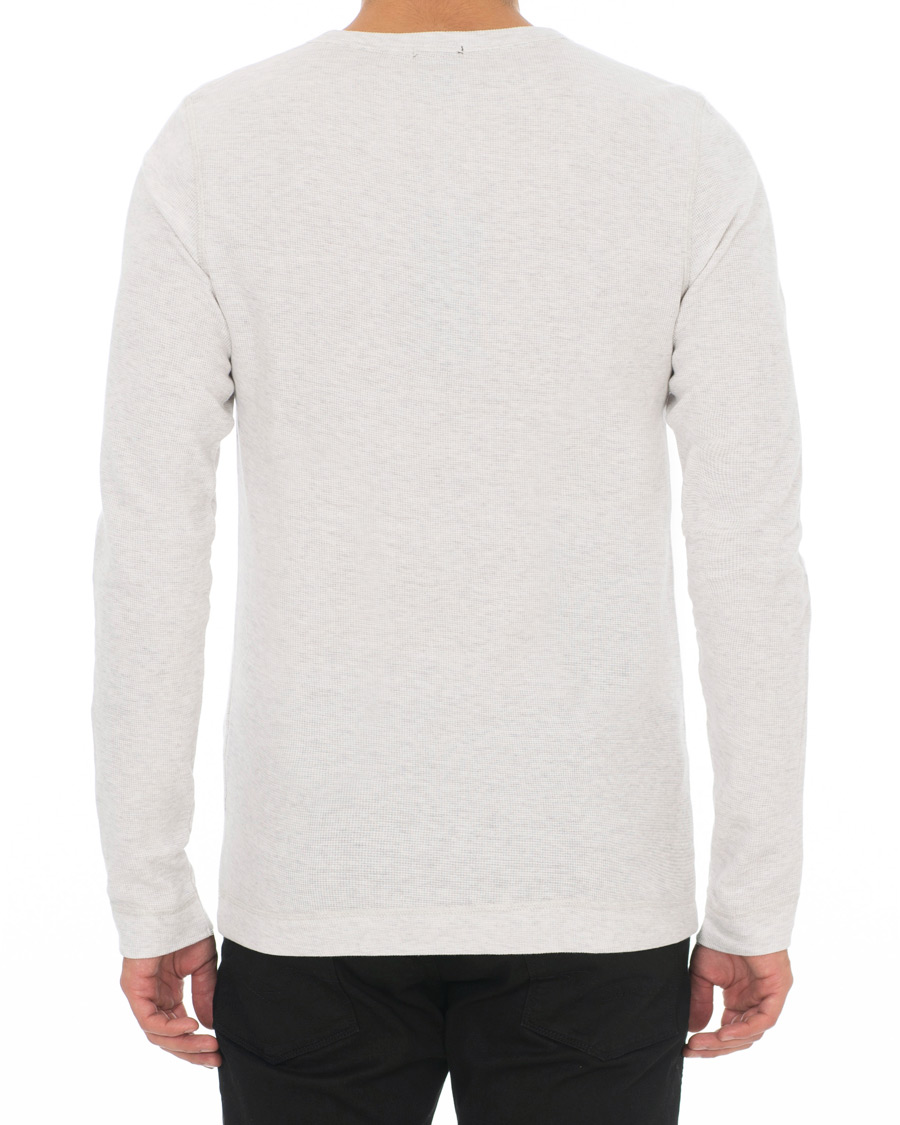 Herr | Tröjor | BOSS ORANGE | BOSS Casual Trix Fine Heather Waffle Henley Natural