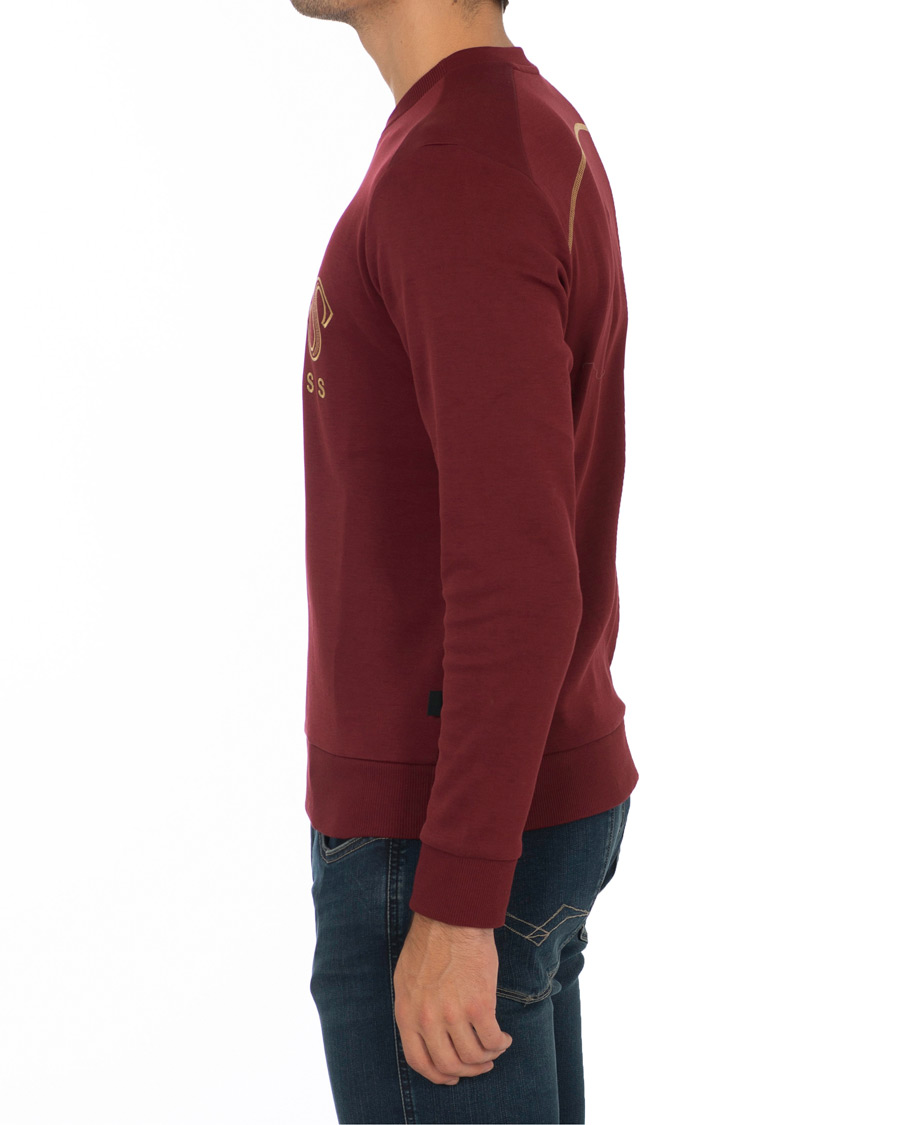 Herr | Tröjor | BOSS GREEN | BOSS Athleisure Salbo Crew Neck Sweathirt Dark Pink