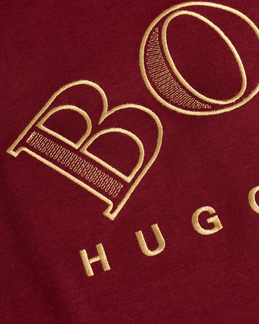 Herr | Tröjor | BOSS GREEN | BOSS Athleisure Salbo Crew Neck Sweathirt Dark Pink