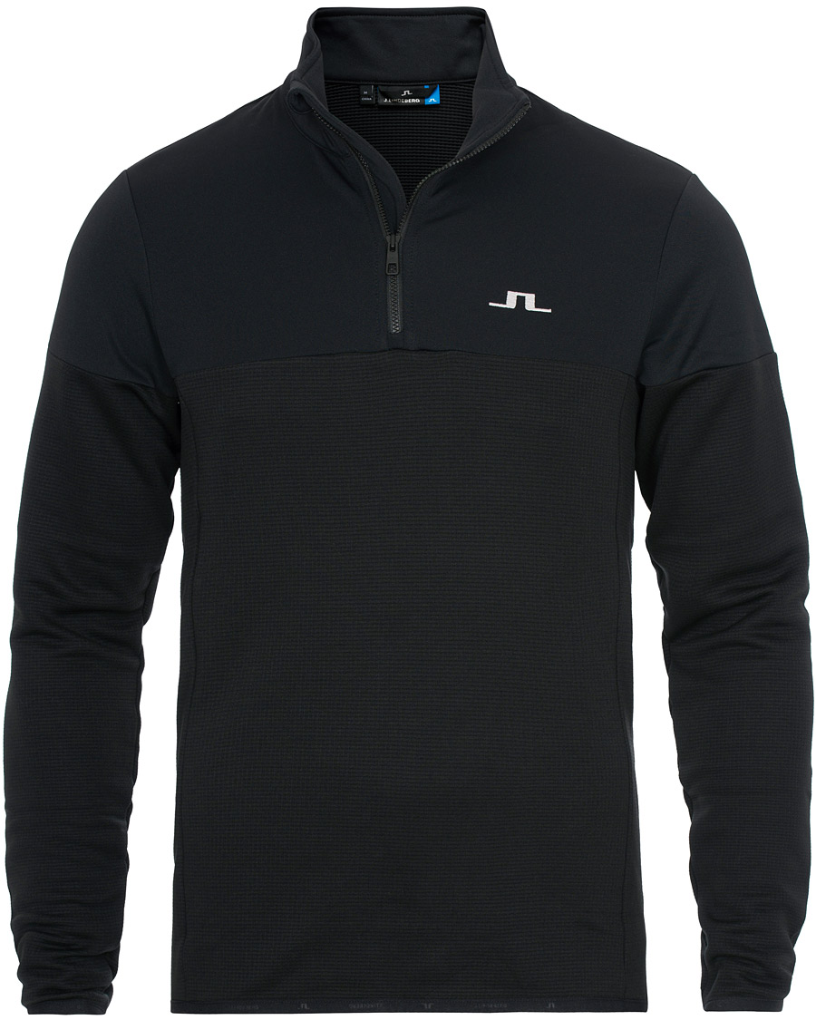 Herr | Tröjor | J.Lindeberg | Hubbard Half Zip Black