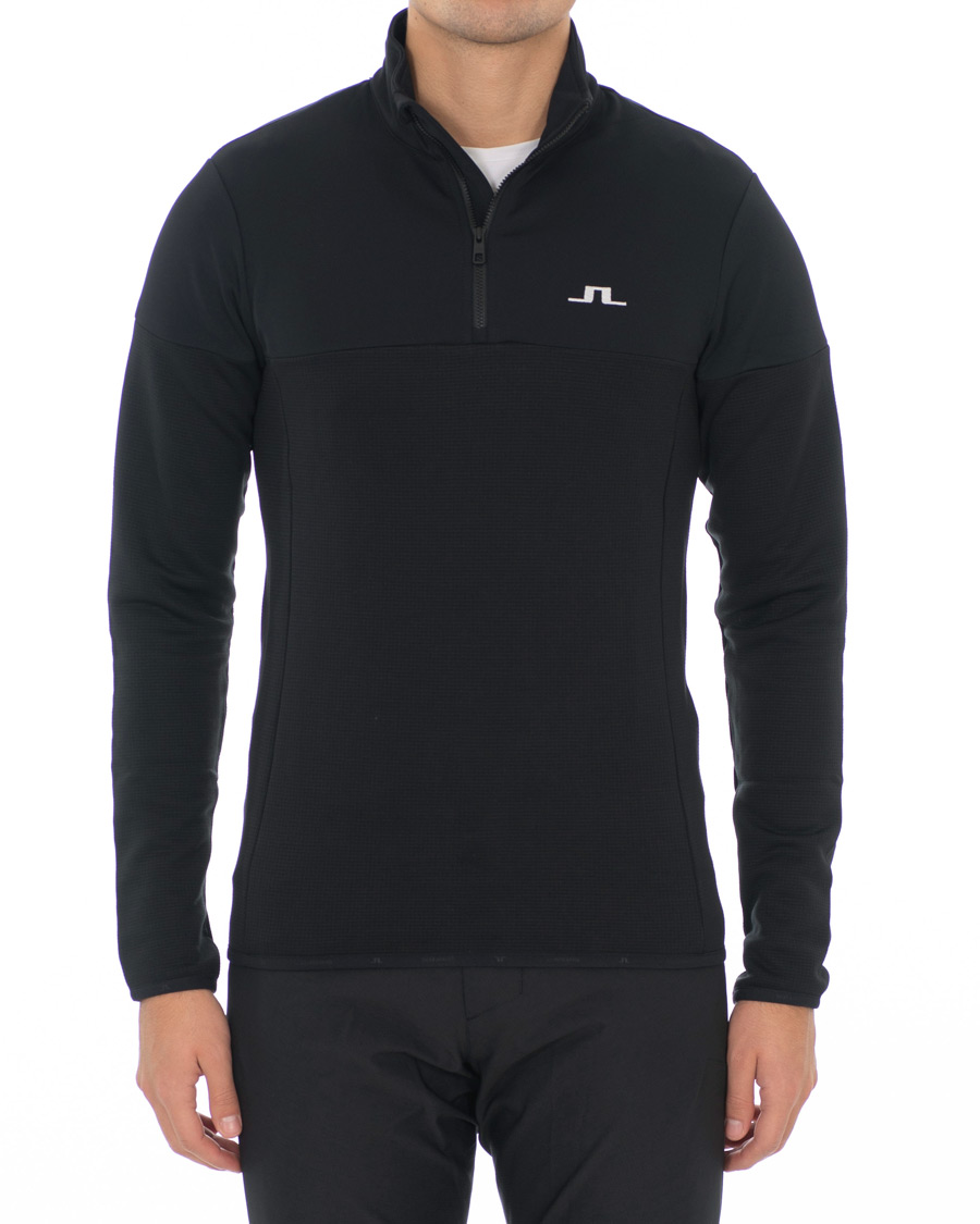 Herr | Tröjor | J.Lindeberg | Hubbard Half Zip Black