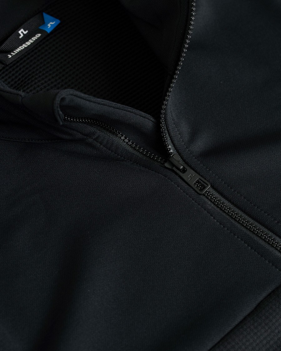 Herr | Tröjor | J.Lindeberg | Hubbard Half Zip Black
