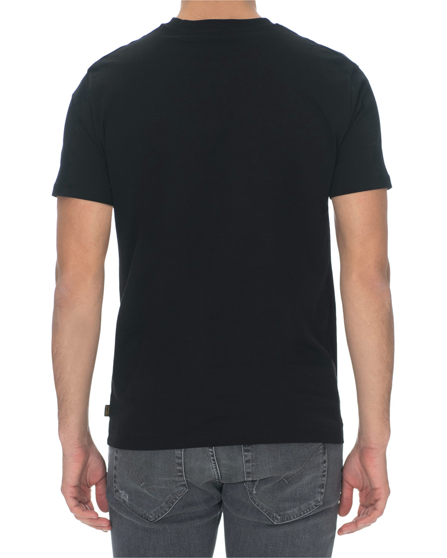 Herr | T-Shirts | Tiger of Sweden Jeans | Fleek Printed Crew Neck Tee Black