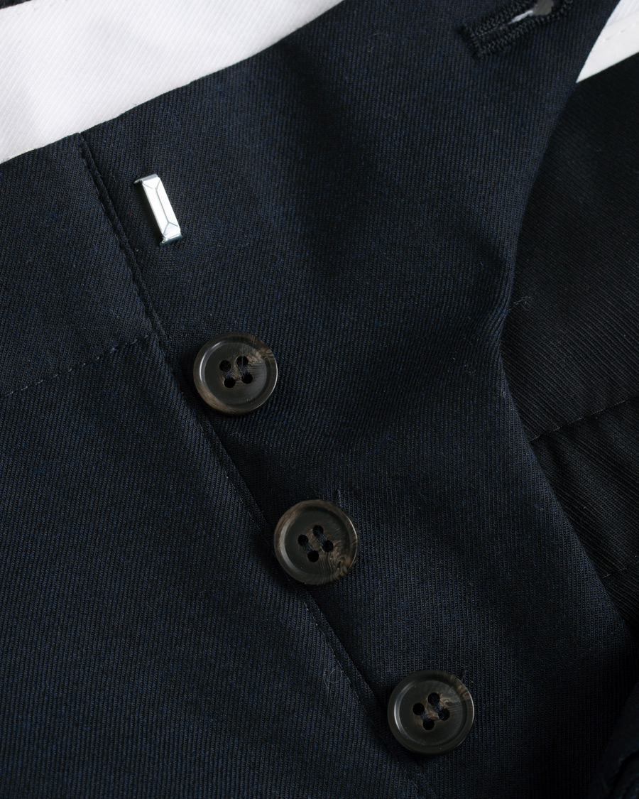 Herr | Byxor | Tiger of Sweden | Tarine Cropt Pleated Trousers Navy