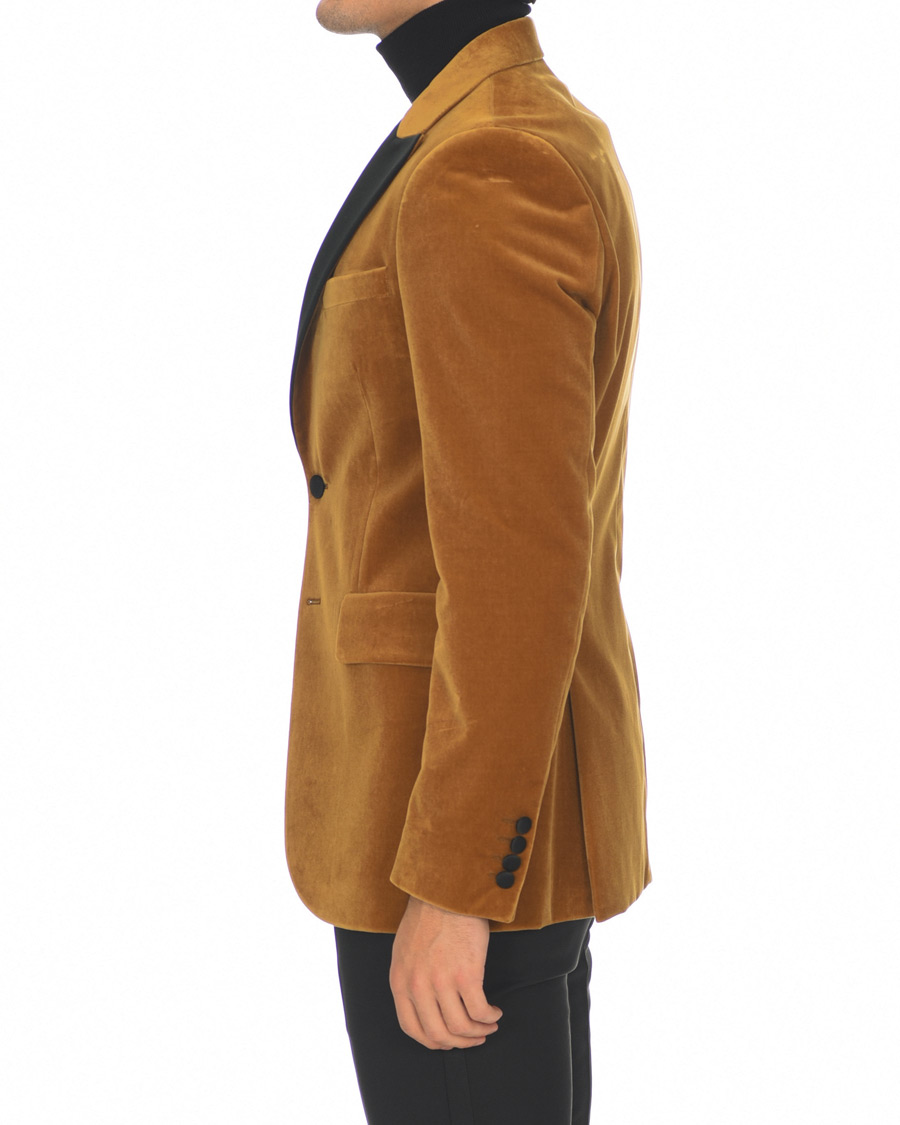 Herr | Kavajer | Tiger of Sweden | 1903 Velvet Tuxedo Blazer Mustard