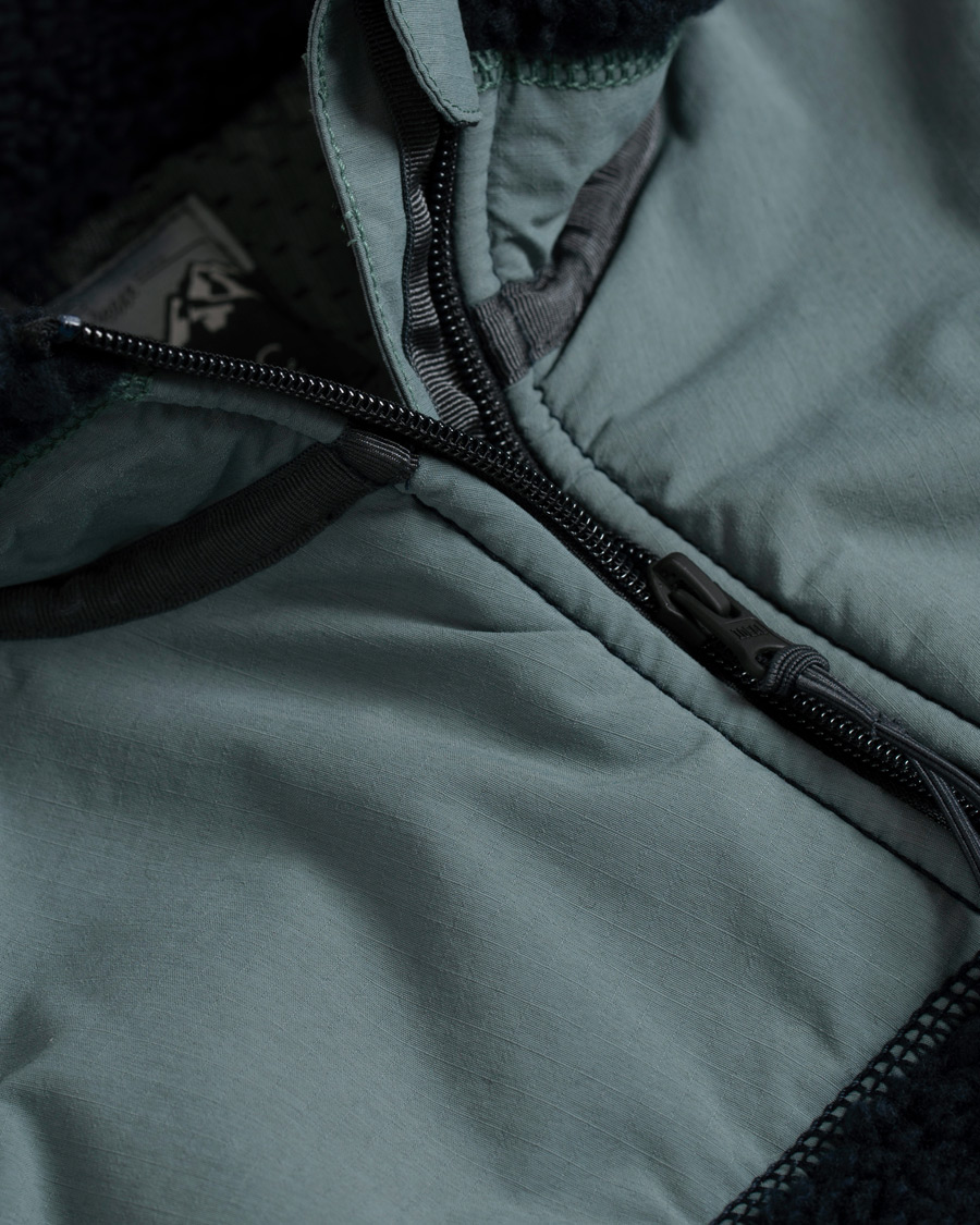 Herr | Jackor | J.Crew | 8mm Pile Sherpa Full Zip Jacket Darkest Indigo