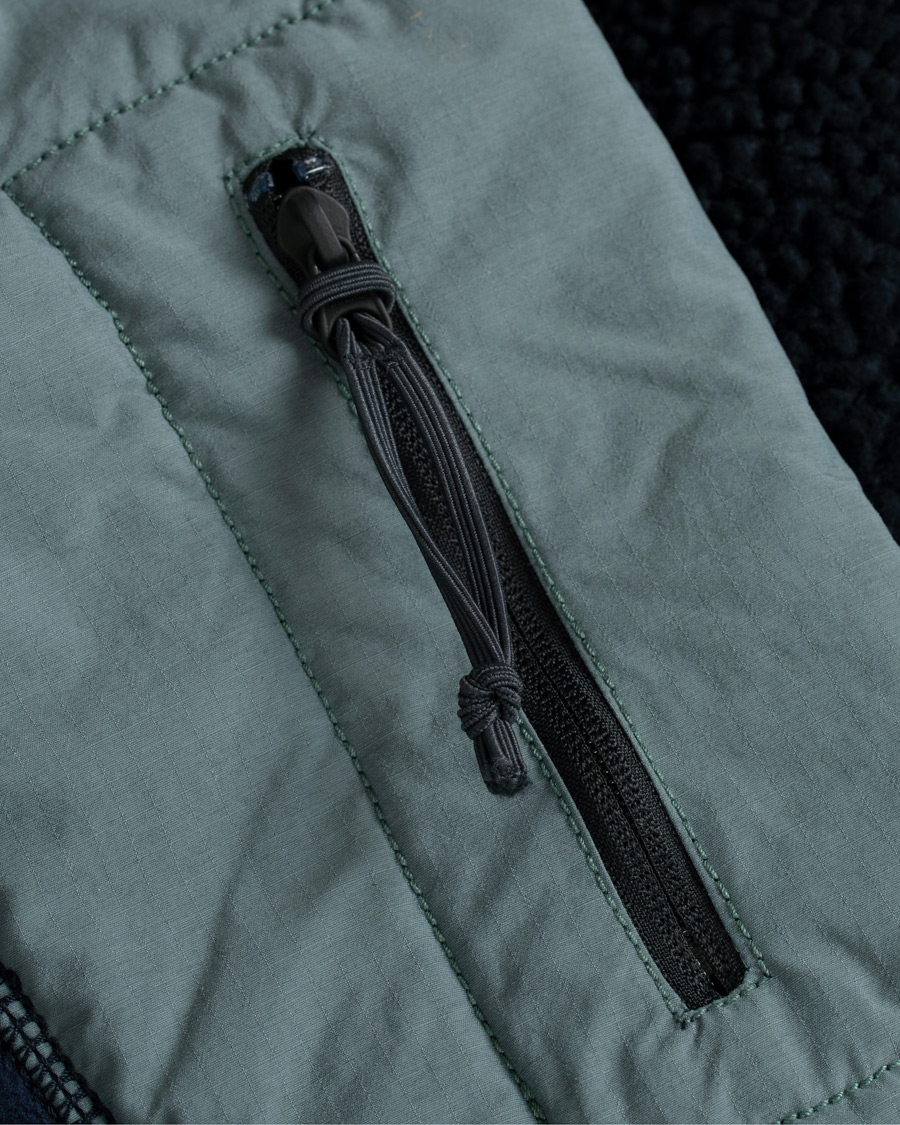 Herr | Jackor | J.Crew | 8mm Pile Sherpa Full Zip Jacket Darkest Indigo