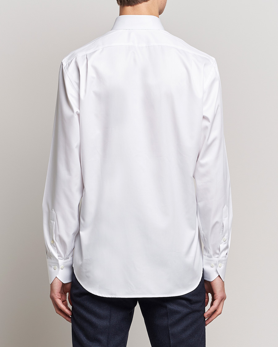 Herr | Skjortor | Stenströms | Fitted Body Extreme Cut Away Shirt White