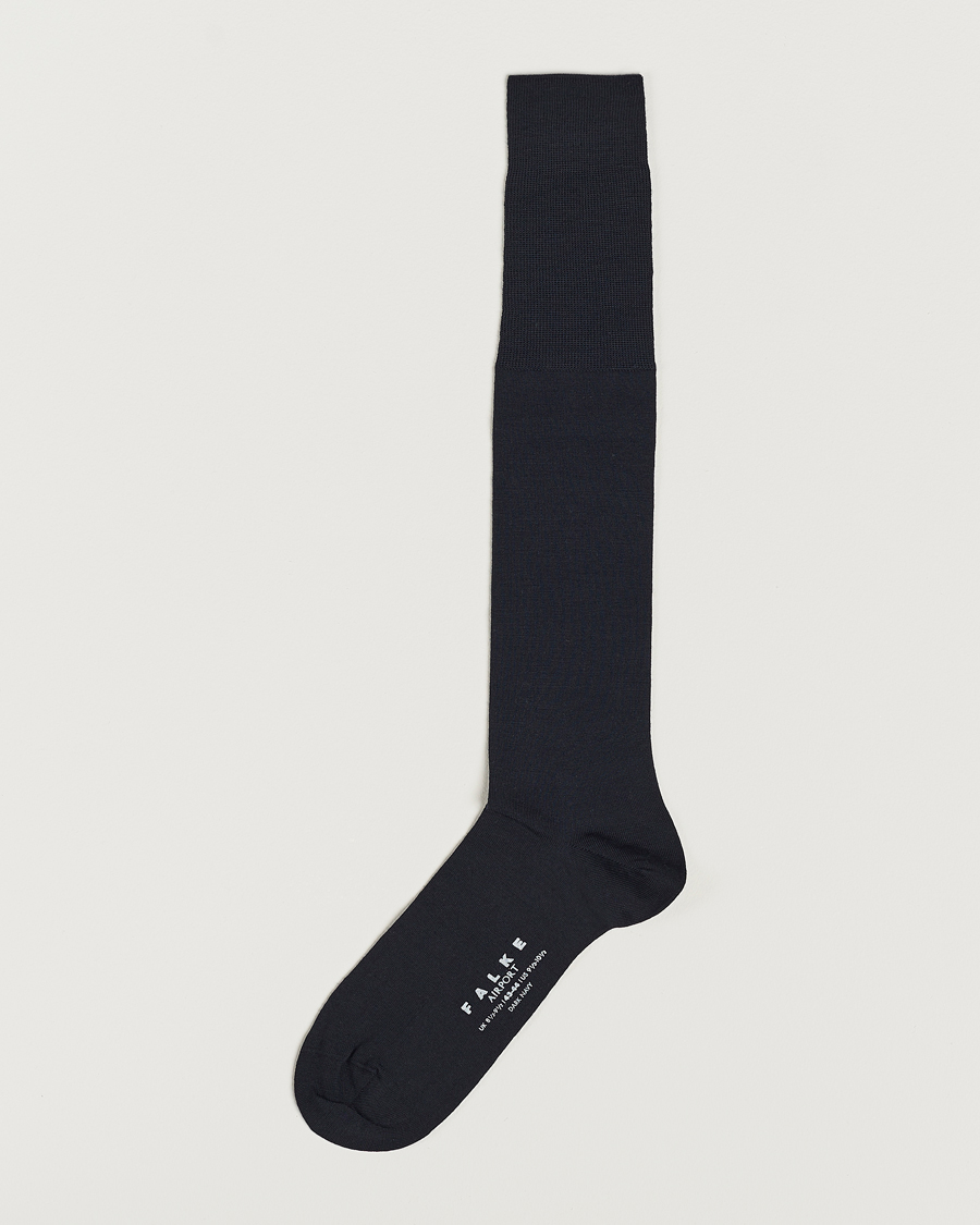 Herr | Underkläder | Falke | Airport Knee Socks Dark Navy
