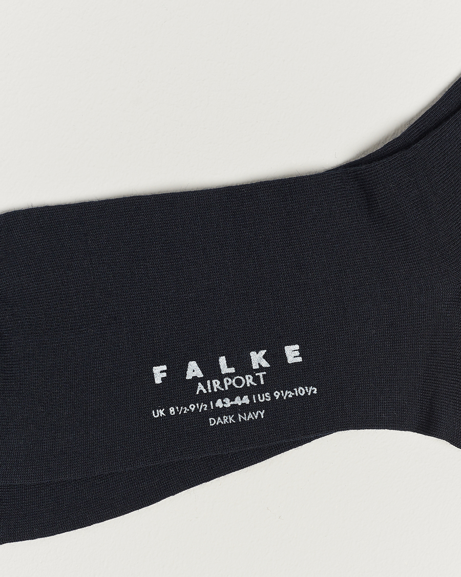 Herr | Kläder | Falke | Airport Knee Socks Dark Navy