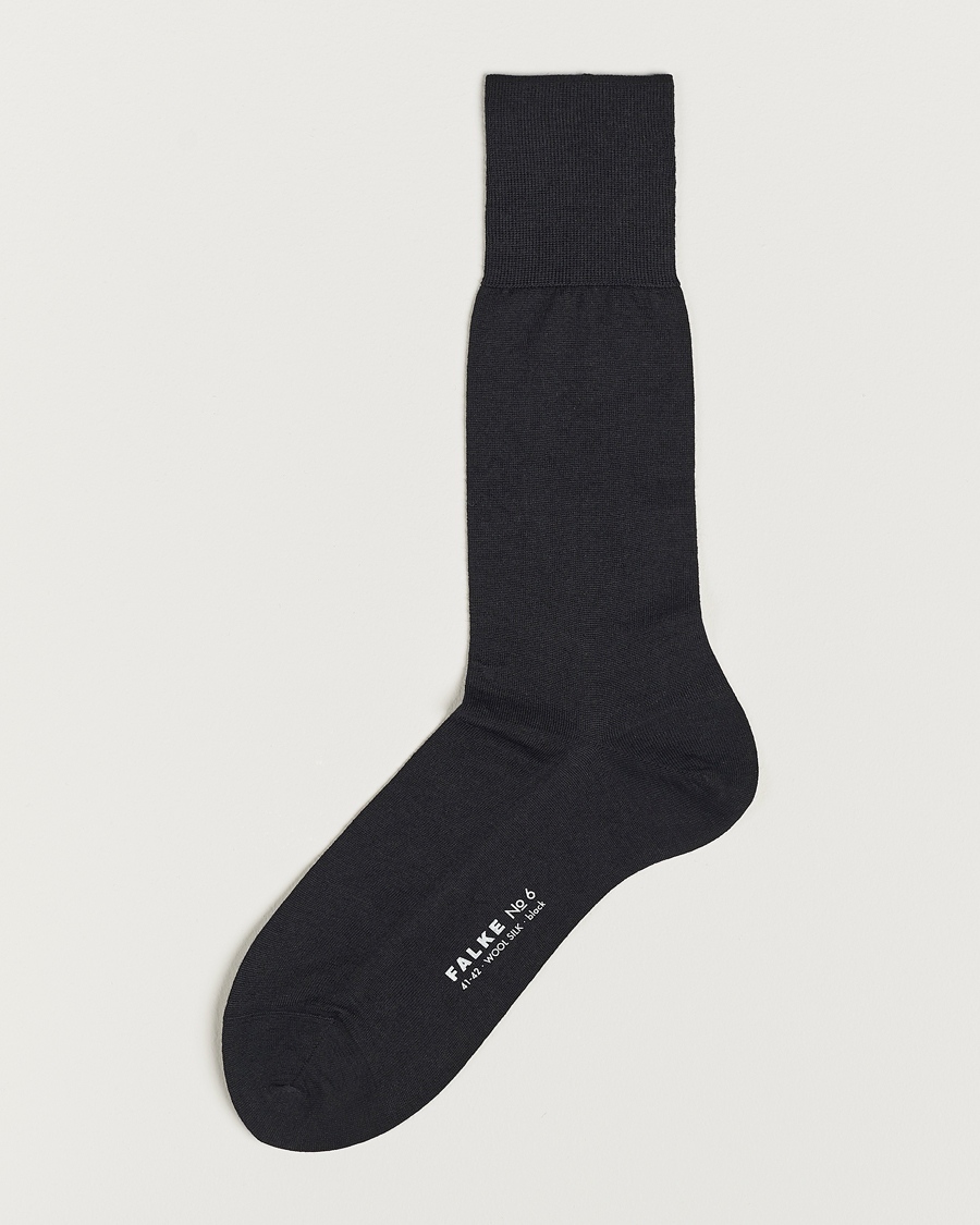 Herr |  | Falke | No. 6 Finest Merino & Silk Socks Black