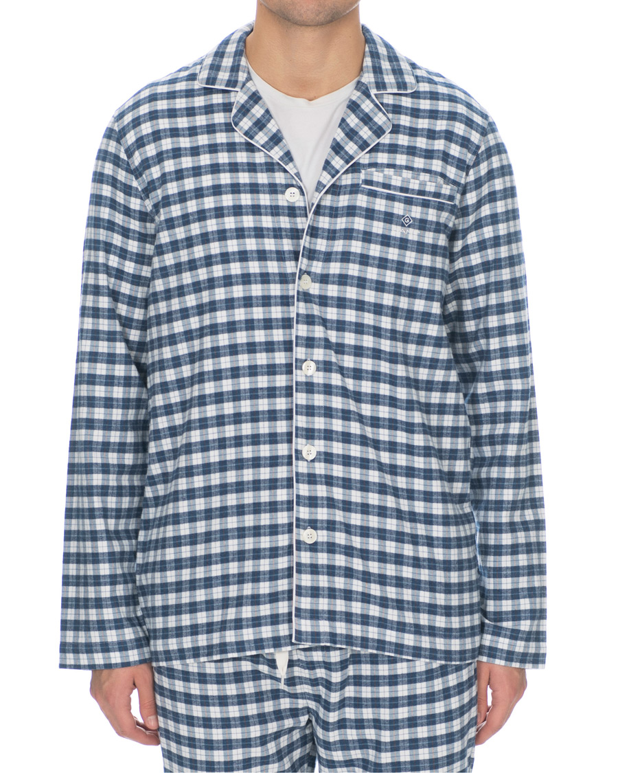 Herr | Underkläder | Gant | Flannel Pyjama Set Eggshell