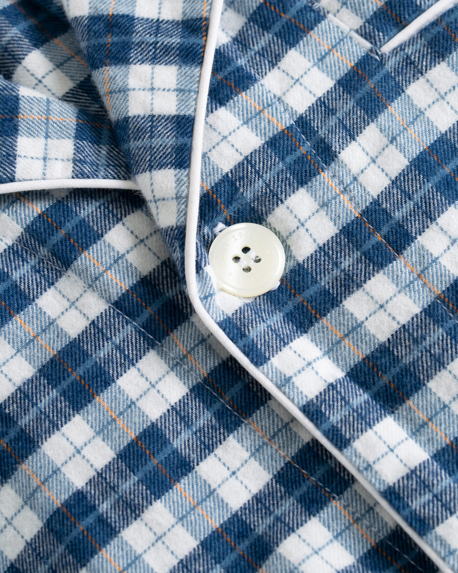 Herr | Underkläder | Gant | Flannel Pyjama Set Eggshell
