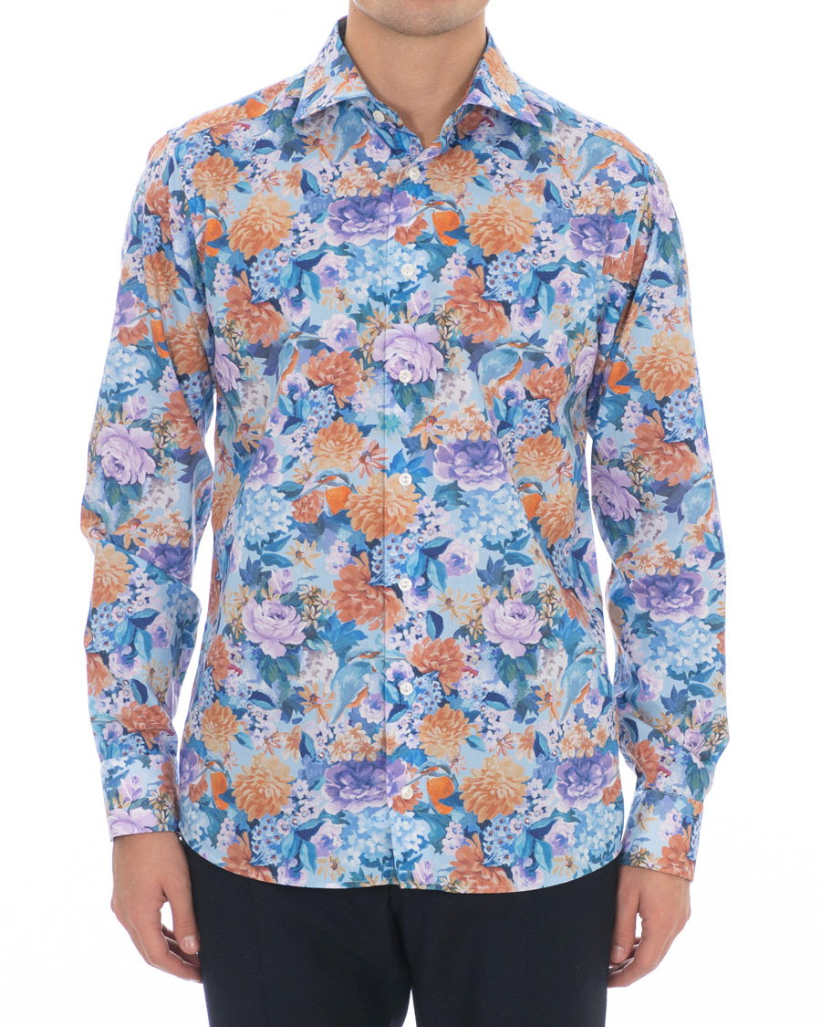 Herr | Skjortor | Eton | Slim Fit Floral Print Cut Away Shirt Multi