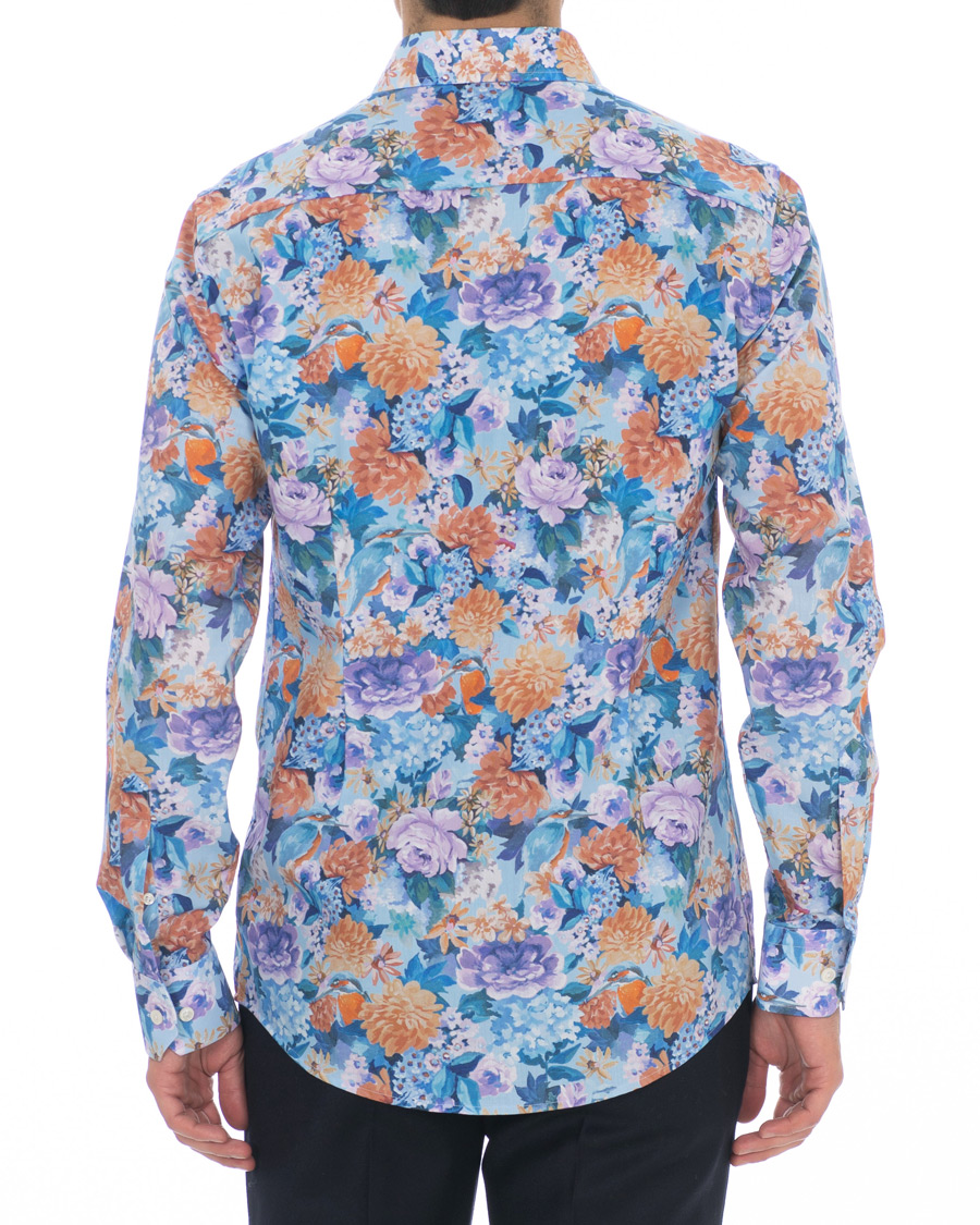 Herr | Skjortor | Eton | Slim Fit Floral Print Cut Away Shirt Multi