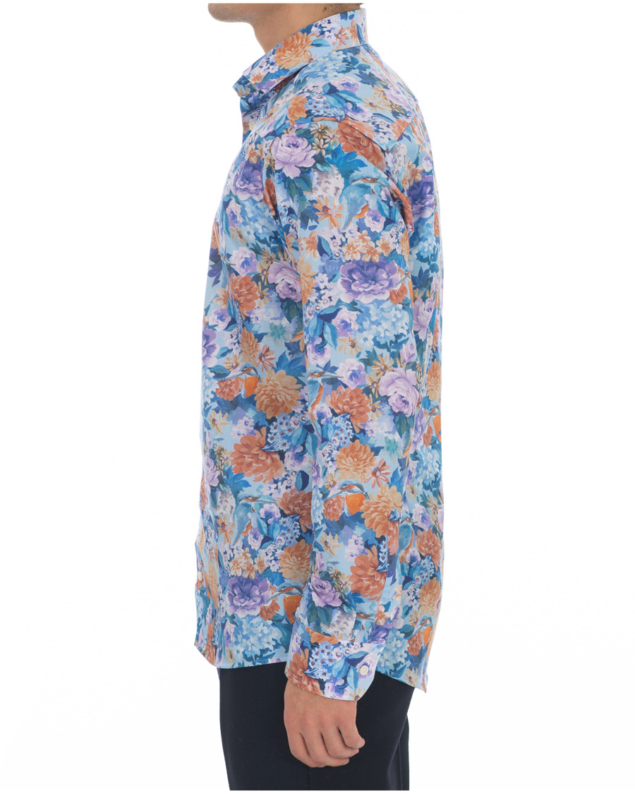 Herr | Skjortor | Eton | Slim Fit Floral Print Cut Away Shirt Multi