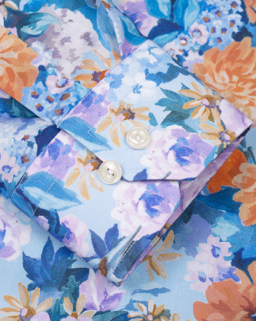 Herr | Skjortor | Eton | Slim Fit Floral Print Cut Away Shirt Multi