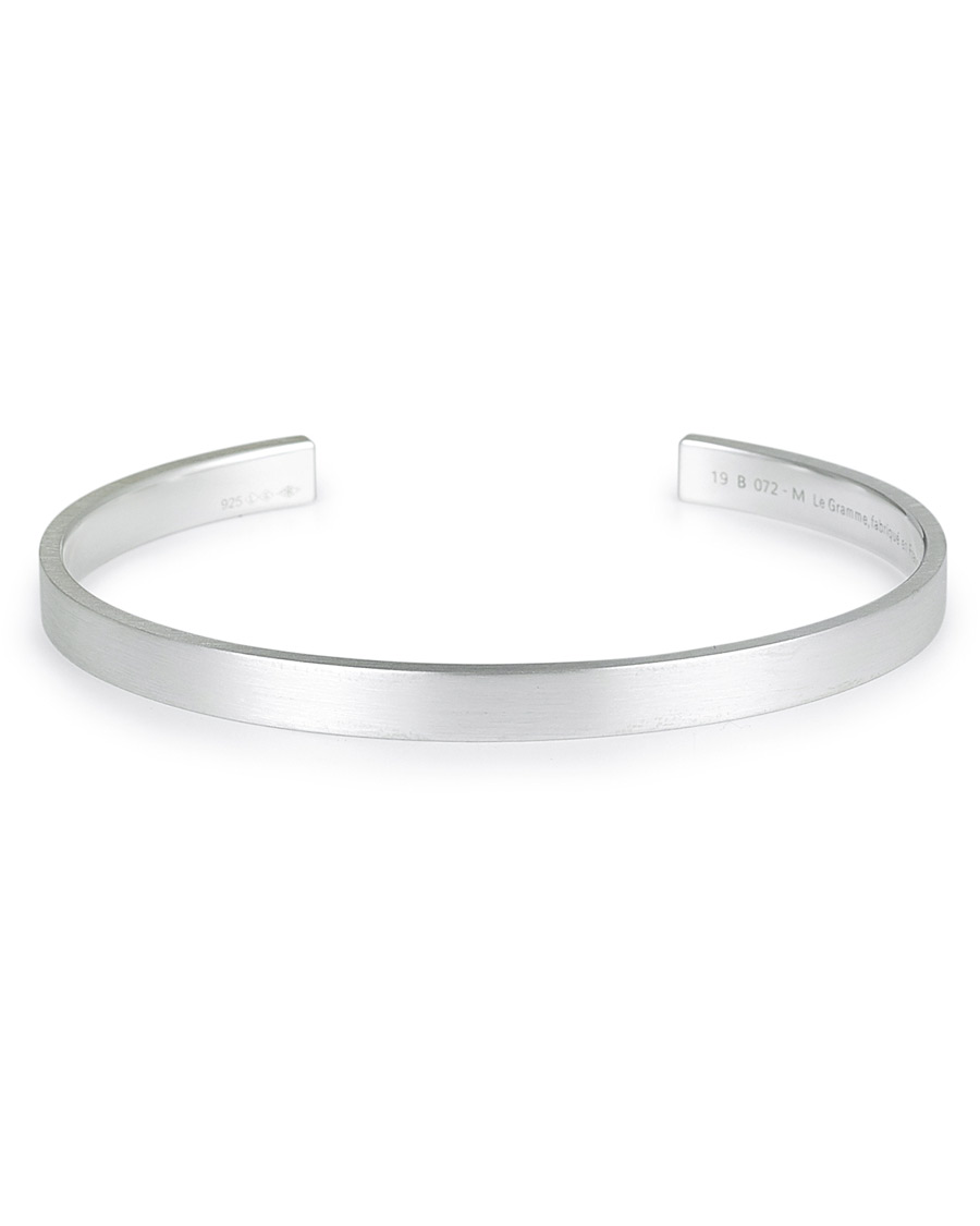 Herr | LE GRAMME Ribbon Bracelet Brushed Sterling Silver 15g | LE GRAMME | Ribbon Bracelet Brushed Sterling Silver 15g